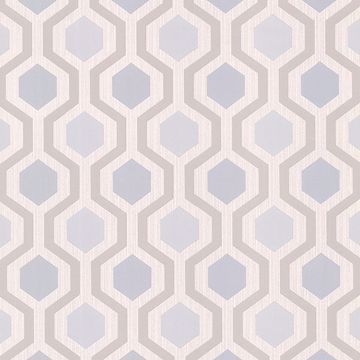 Picture of Kelso Light Blue Geometric Wallpaper 