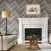 Mammoth Light Grey Diagonal Wood Wallpaper
