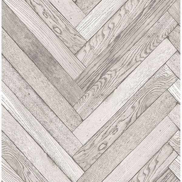 Picture of Mammoth Off-White Diagonal Wood Wallpaper 