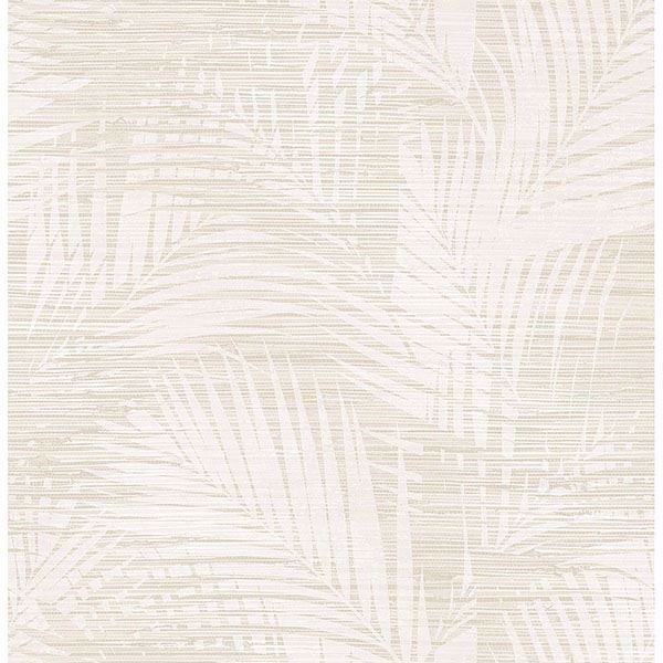 2766-24402 - Motmot Cream Palm Wallpaper - by Brewster