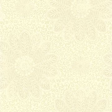 Show details for Oxalis Neutral Floral Scroll Wallpaper