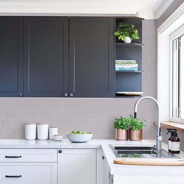 Show details for Parkway Grey Subway Tile Wallpaper