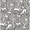 Picture of Seeger Charcoal Meadow Wallpaper 