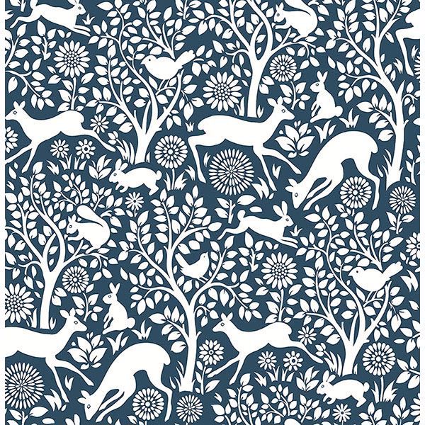 Picture of Seeger Denim Meadow Wallpaper 