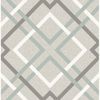 Picture of Tuvalu Taupe Plaid Wallpaper 