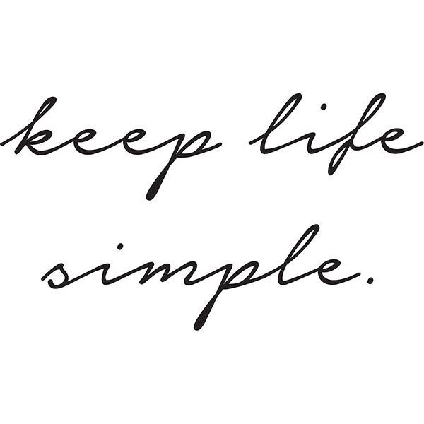 DWPQ2868 - Keep Life Simple Wall Quote Decals - by WallPops