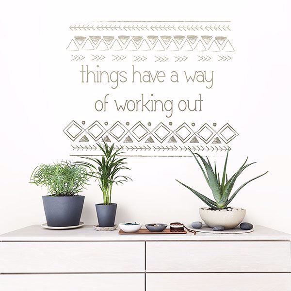 Picture of Things Work Out Wall Quote Decals
