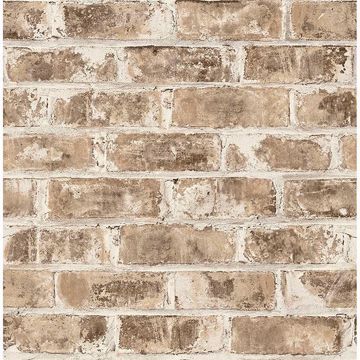 Show details for Jomax Neutral Warehouse Brick Wallpaper