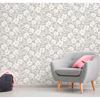 Picture of Bergman Pink Scandi Flower Wallpaper 