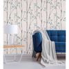 Ingrid Blue Scandi Tree Wallpaper