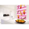 Fast Food Kitchen Pink Wall Mural