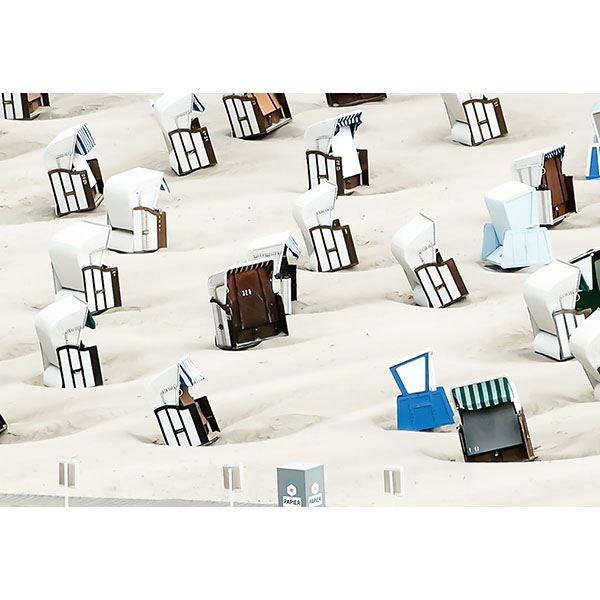 WG51184P1 Beach Chair Wall Mural by Ideal Decor