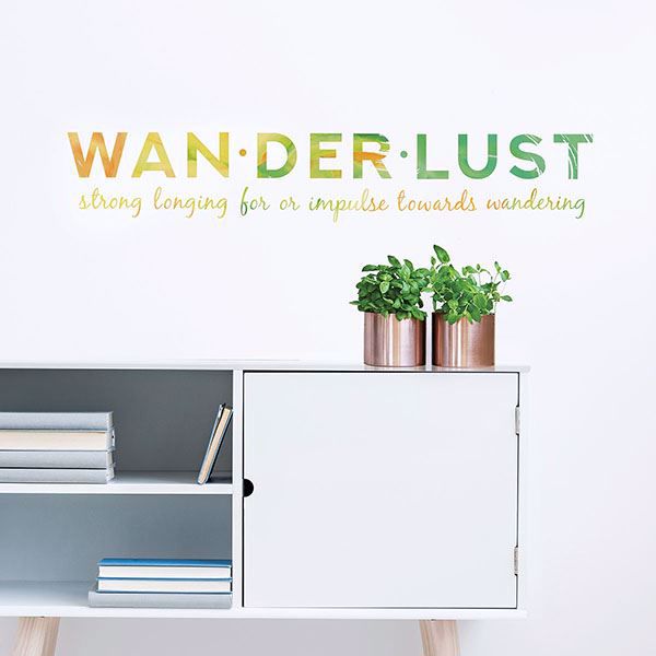 Picture of Wanderlust Wall Quote Decals