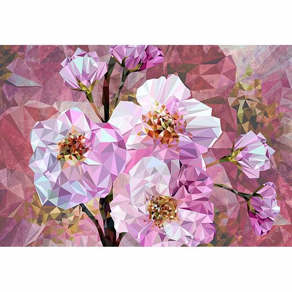 Picture of Blooming Gems Wall Mural 