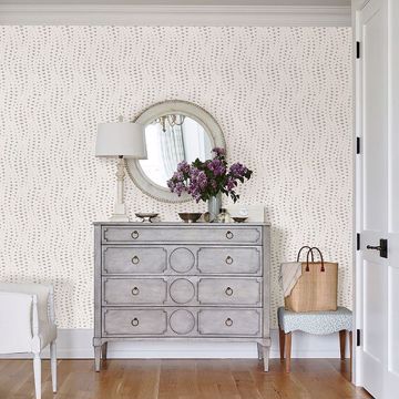 Show details for Wavelength Platinum Wallpaper by Sarah Richardson