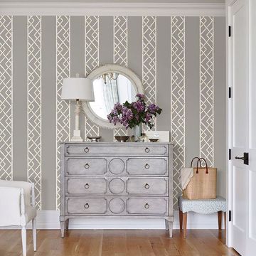 Show details for Latticework Citrine Wallpaper by Sarah Richardson