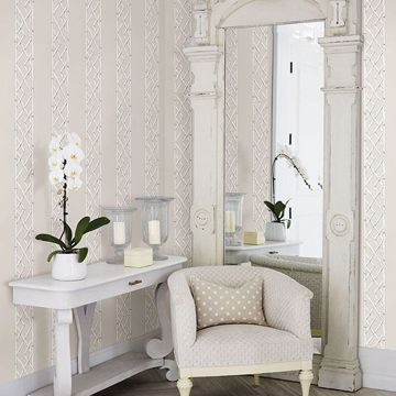 Show details for Latticework Sterling Wallpaper by Sarah Richardson