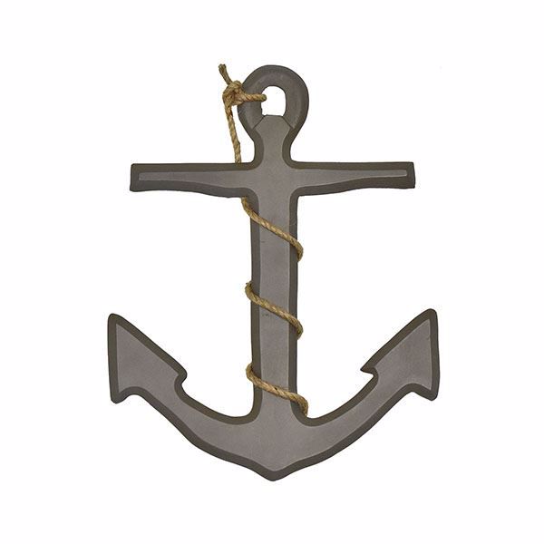 D4356 Ahoy Anchor Grey Wall Decor By Fetco D4356 Ahoy Anchor Grey Wall Decor