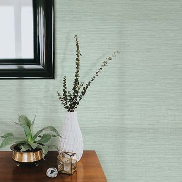 Show details for Cape Town Aqua Faux Silk Wallpaper