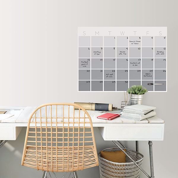 Wall Pops Dry Erase Calendar Decal Monthly White Wall Design Ideas