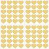 Metallic Gold Hearts Wall Art Kit