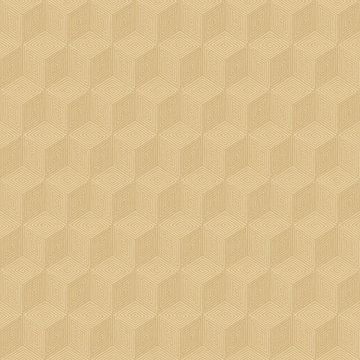 Picture of Claremont Wheat Geometric Wallpaper 