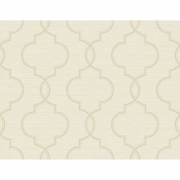 Picture of Malo Cream Sisal Ogee Wallpaper 
