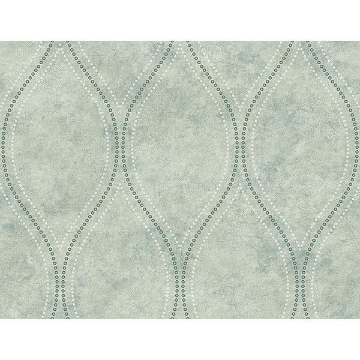 Picture of Eira Seafoam Marble Ogee Wallpaper 