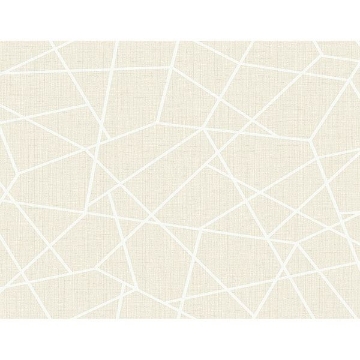 Picture of Heath Cream Geometric Linen Wallpaper
