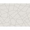Picture of Heath Silver Geometric Linen Wallpaper