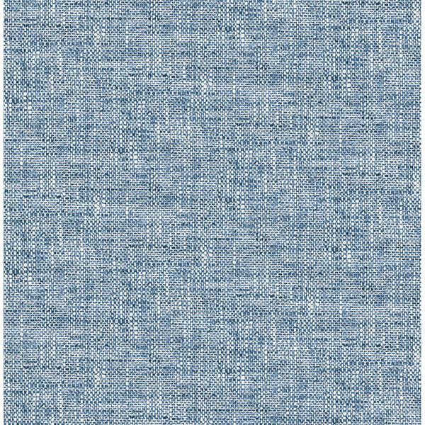 NU2918 Navy Poplin Texture Peel and Stick Wallpaper by NuWallpaper