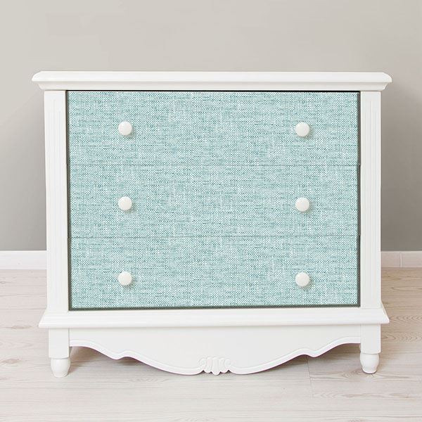 NU2919 Aqua Poplin Texture Peel and Stick Wallpaper by NuWallpaper