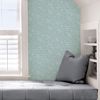 Aqua Poplin Texture Peel and Stick Wallpaper