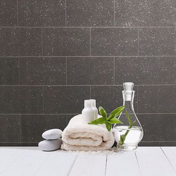 Show details for Joan Black Tile Wallpaper