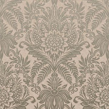 Picture of Signature Beige Damask Wallpaper 