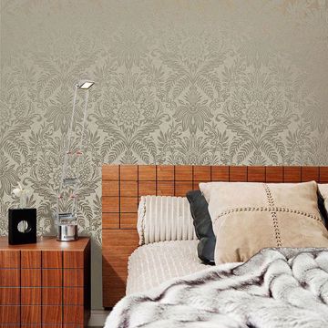 Show details for Signature Beige Damask Wallpaper