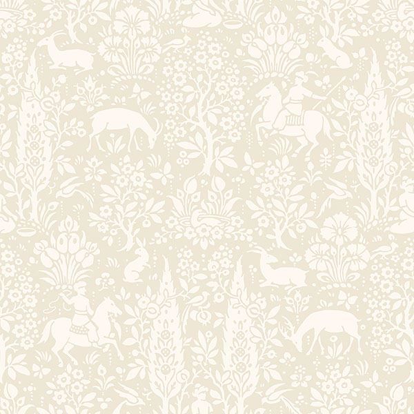 Picture of Sherwood Cream Woodland Wallpaper 