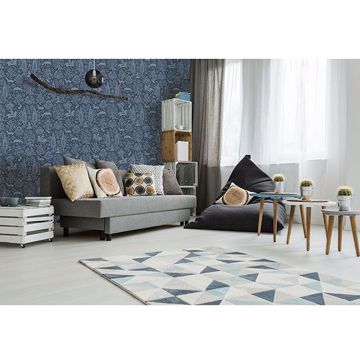 Show details for Sherwood Dark Blue Woodland Wallpaper