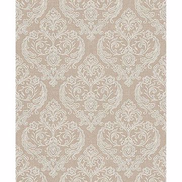 Picture of Ida Beige Damask Wallpaper 