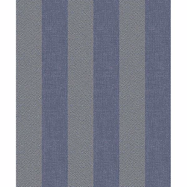 Picture of Audrey Blue Tweed Stripe Wallpaper 