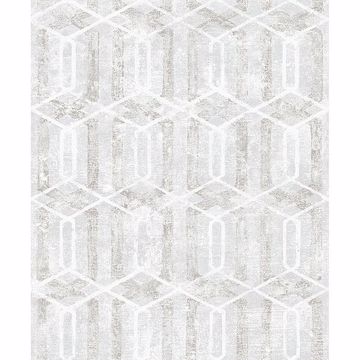 Picture of Stormi Light Grey Geometric Wallpaper