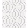 Picture of Evelyn Silver Trellis Wallpaper