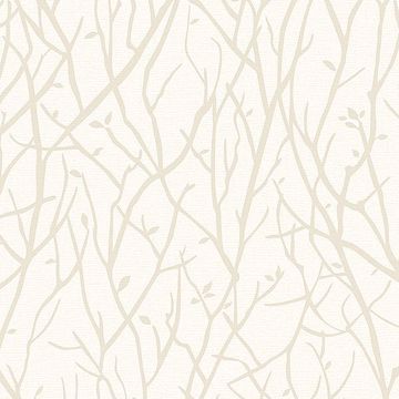 2811-SY33024 - Kaden Beige Branches Wallpaper - by Advantage