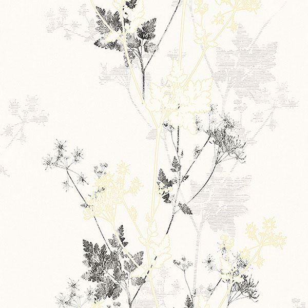 Picture of Tara Ivory Sprig Wallpaper 