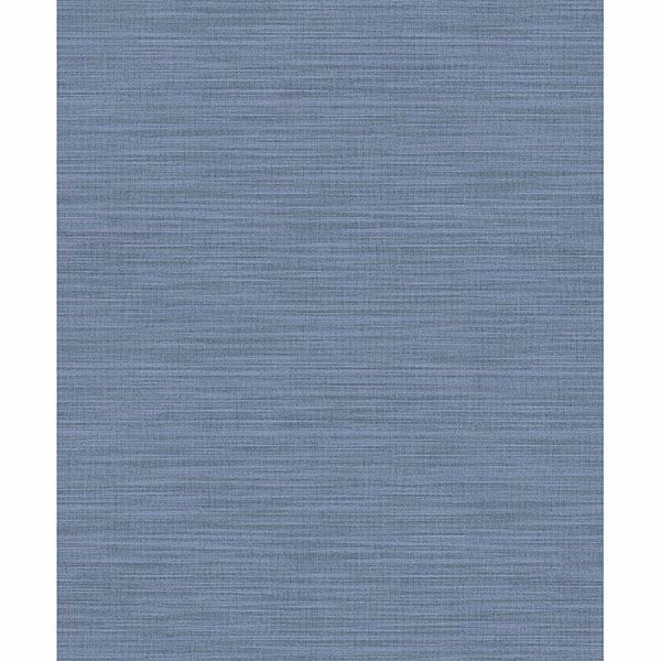 Picture of Ashleigh Blue Linen Texture Wallpaper 