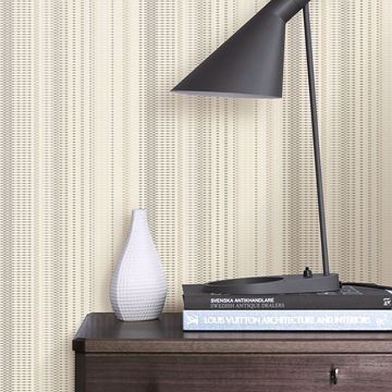 Show details for Morgen Gold Stripe Wallpaper