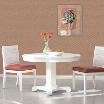 Show details for Zoey Rust Harlequin Texture Wallpaper