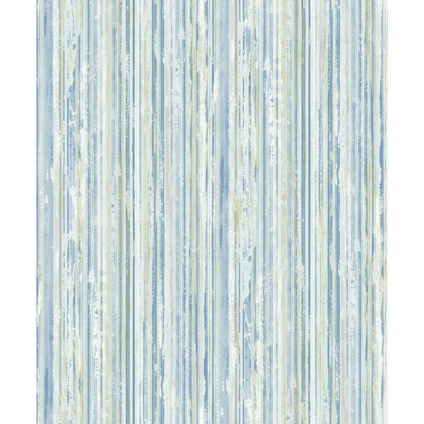 Picture of Savanna Blue Stripe Wallpaper 