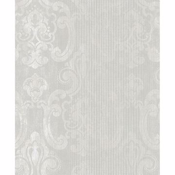 Picture of Ariana Pearl Striped Damask Wallpaper