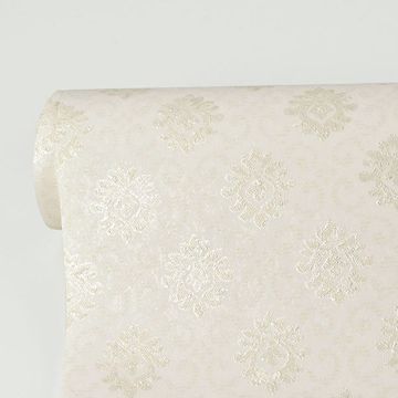 Show details for Madelyn Cream Small Damask Wallpaper